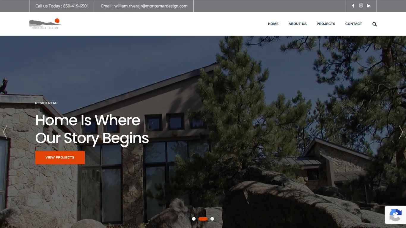 Montemar Design website screenshot
